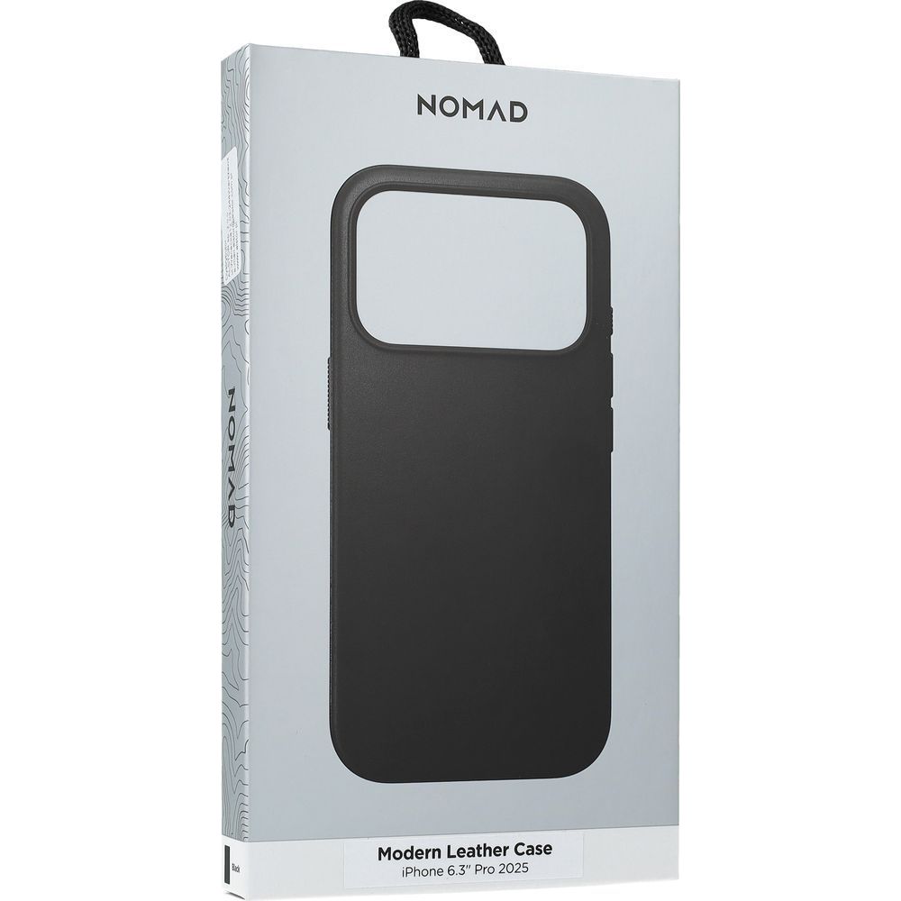 Skórzane etui Nomad Modern Leather do MagSafe, do iPhone 17 Pro, czarne