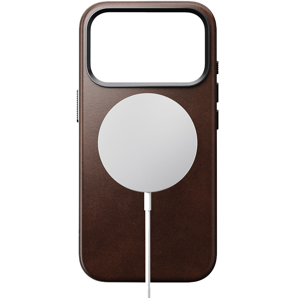 Nomad Traditional Leather Mag Horween Series, magnesy MagSafe, łatwe ładowanie, precyzyjne wycięcia, rustykalne brązowe