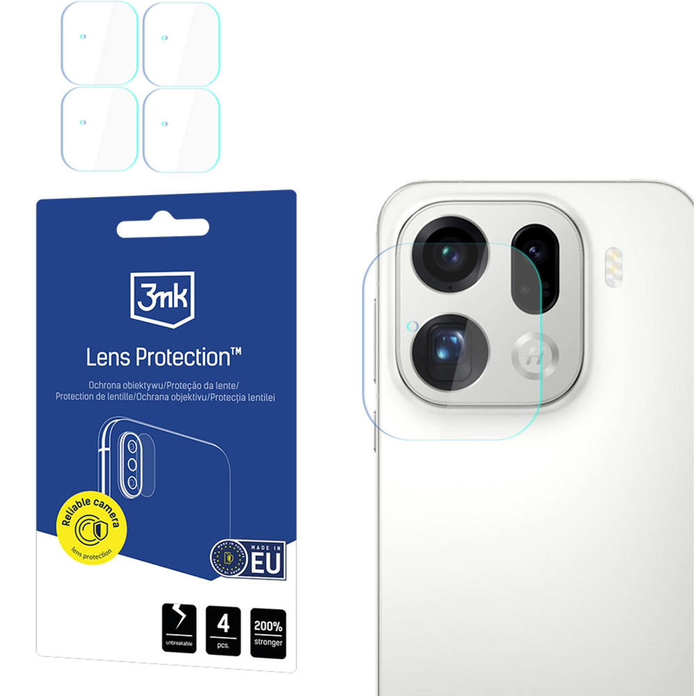 Osłona na aparat 3mk Lens Protection do Oppo Find X9 Pro, 4 zestawy