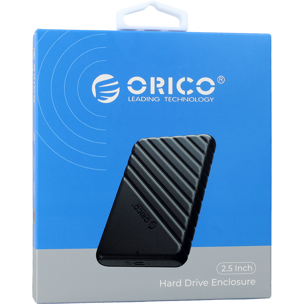Orico 2.5 Inch Hard Drive Enclosure, szybki transfer, pojemna, wytrzymała konstrukcja USB-C, czarne
