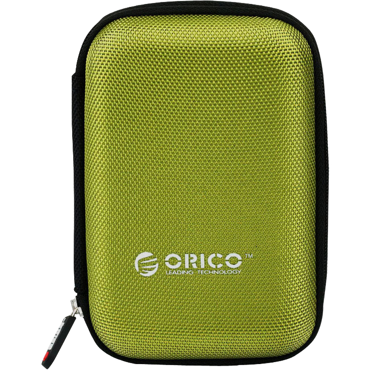 Orico Portable Storage Bag, kompaktowa ochrona dysku na podróż, praktyczna, zielone