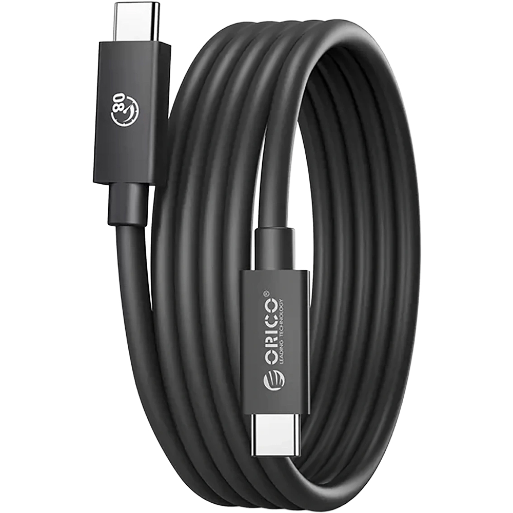 Orico Thunderbolt 5, ultraszybki transfer danych, wszechstronny kabel Thunderbolt, czarny