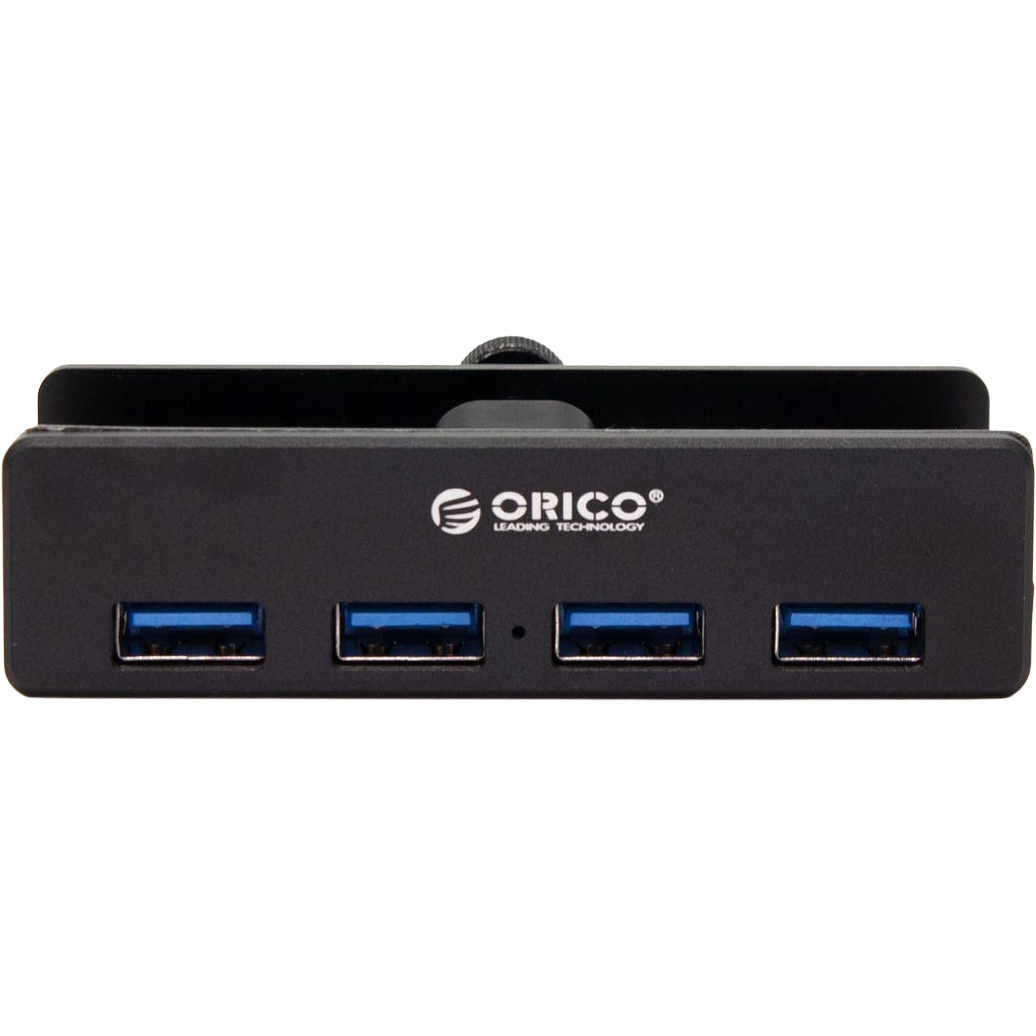 Orico Clip Hub, aluminiowa obudowa kompaktowy rozmiar uniwersalność, czarne