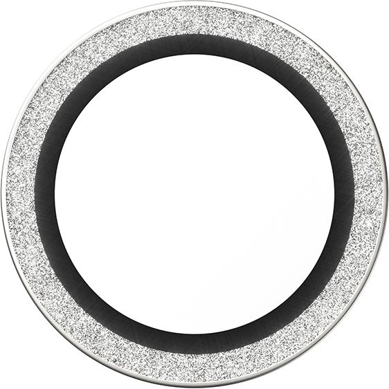 Szkło hartowane na aparat z aplikatorem PanzerGlass Hoops Glitter Silver Camera Lens Protector do Apple iPhone Air, przezroczysto-srebrne