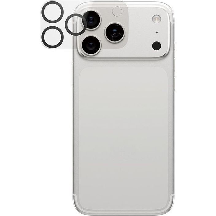 Szkło hartowane na aparat PanzerGlass PicturePerfect Camera Lens Protector dla iPhone 17 Pro Max, przezroczysto-czarne