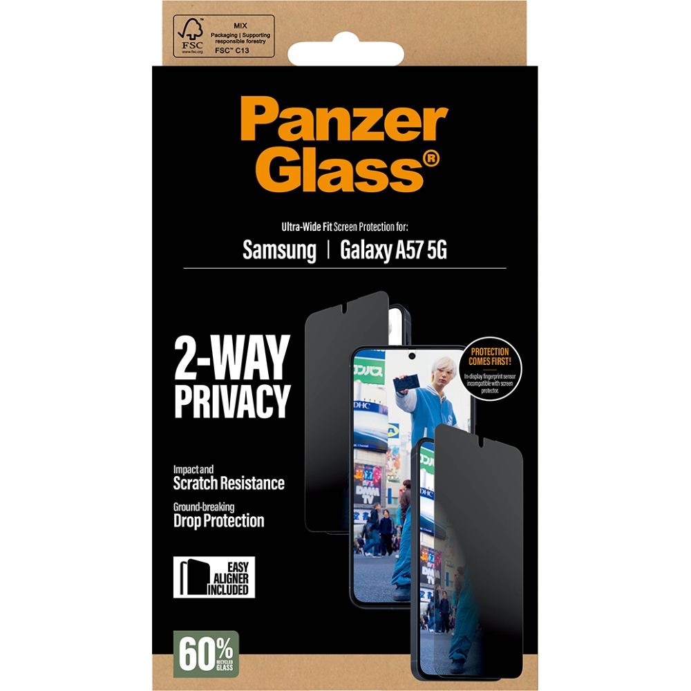 Szkło hartowane PanzerGlass Ultra-Wide Fit Privacy do Galaxy A57 5G