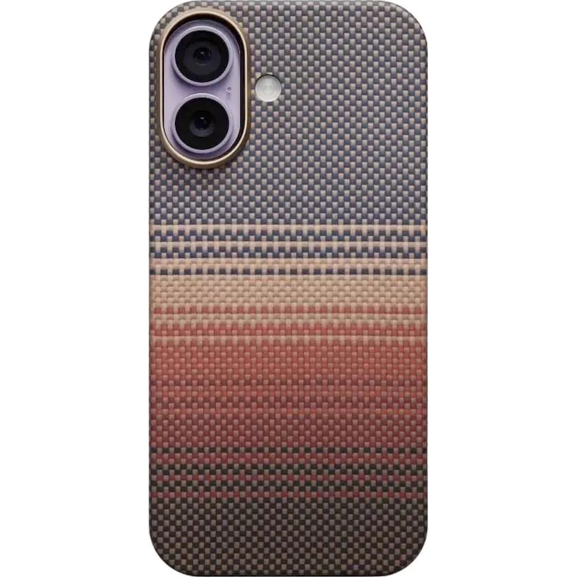 PITAKA Edge Case, ochronny case lekki trwały solidny minimalistyczny elegancki smukły, pomarańczowe z kevlarem