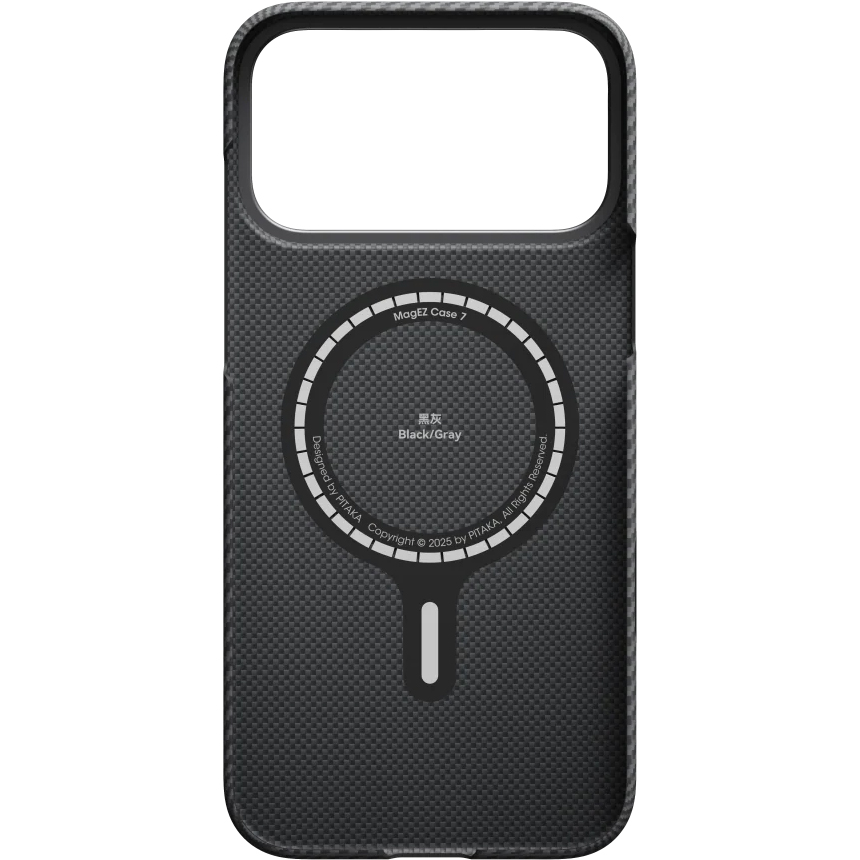 PITAKA Ultra-Slim Case, aramidowa faktura cienka wytrzymałość lekkość minimalistyczny styl, czarne