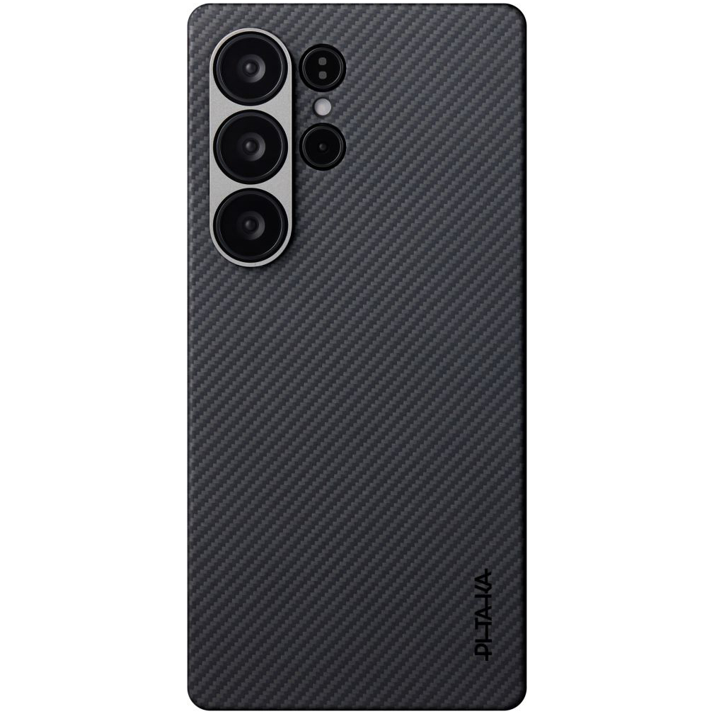 PITAKA Ultra-Slim Case, aramidowa faktura cienka wytrzymałość lekkość minimalistyczny styl, czarne