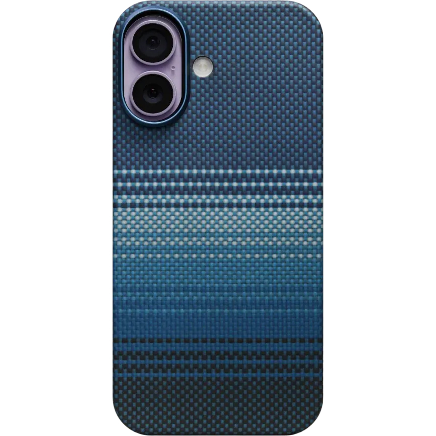 PITAKA Ultra-Slim Case, ochronny case lekki trwały solidny minimalistyczny elegancki smukły, niebieskie