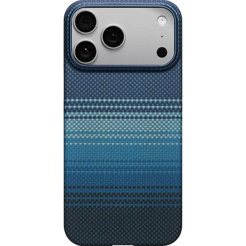 PITAKA Ultra-Slim Case, ochronny case lekki trwały solidny minimalistyczny elegancki smukły, niebieskie