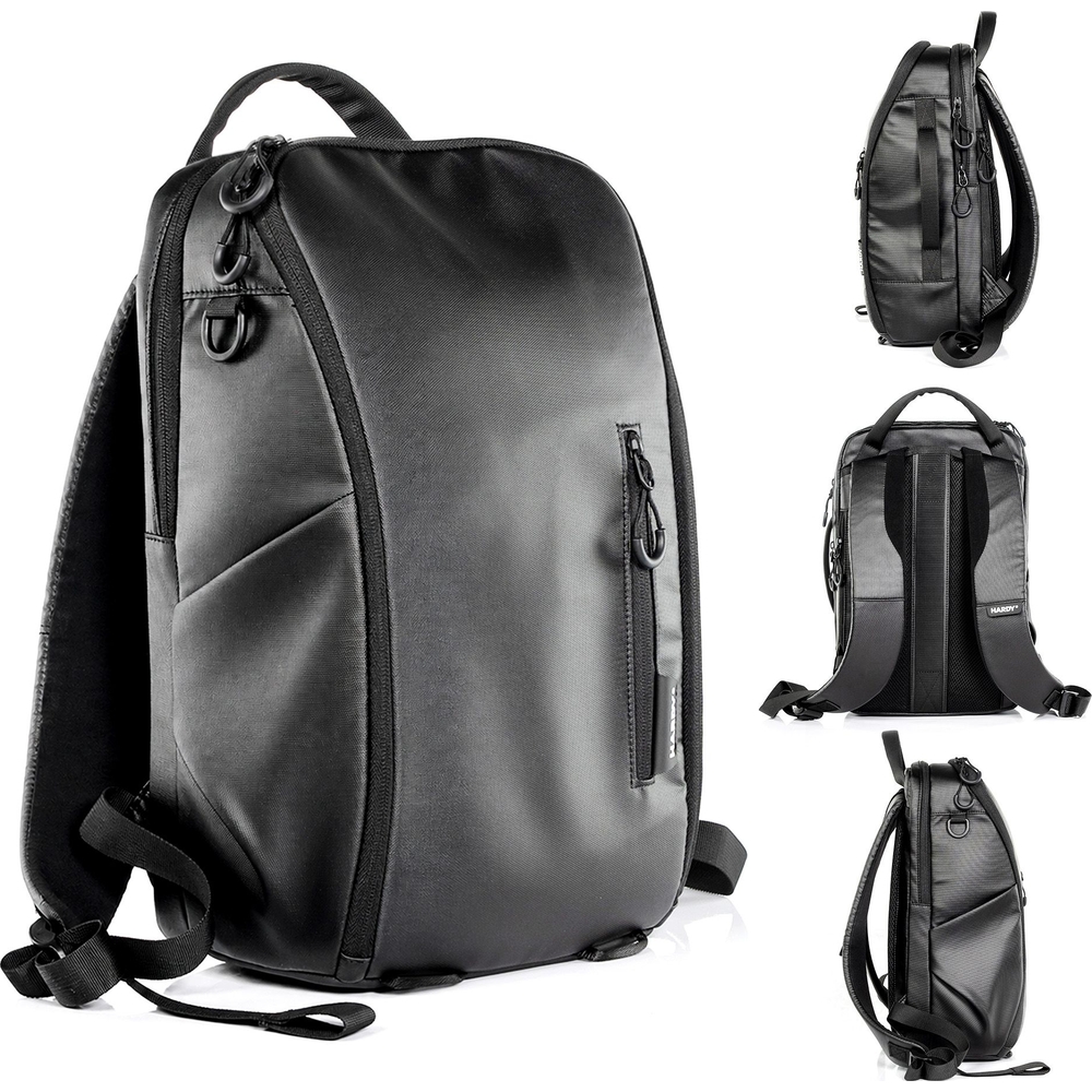 Minimalistyczny plecak na laptopa 15″ 3mk HARDY® 180™ z technologią Adaptive Shock Technology, czarny