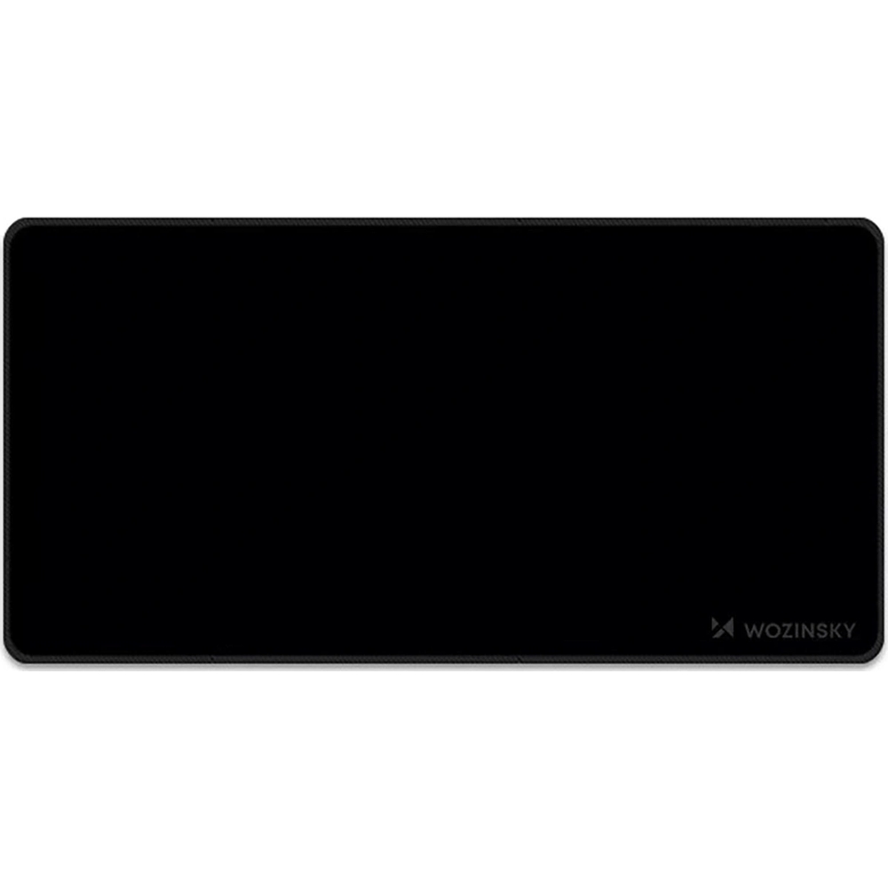 Minimalistyczna podkładka gamingowa XXL Wozinsky 100x50 cm bez nadruku na biurko, czarna