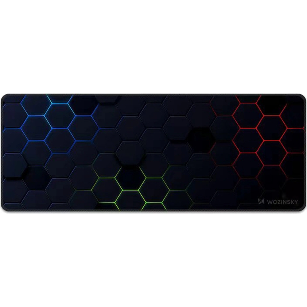 Antypoślizgowa podkładka biurkowa Wozinsky WPD-B800 ze wzorem RGB, czarna