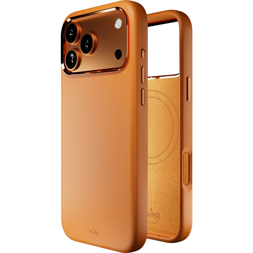 Etui Puro Icon Mag Pro do MagSafe do iPhone 17 Pro, pomarańczowe. 