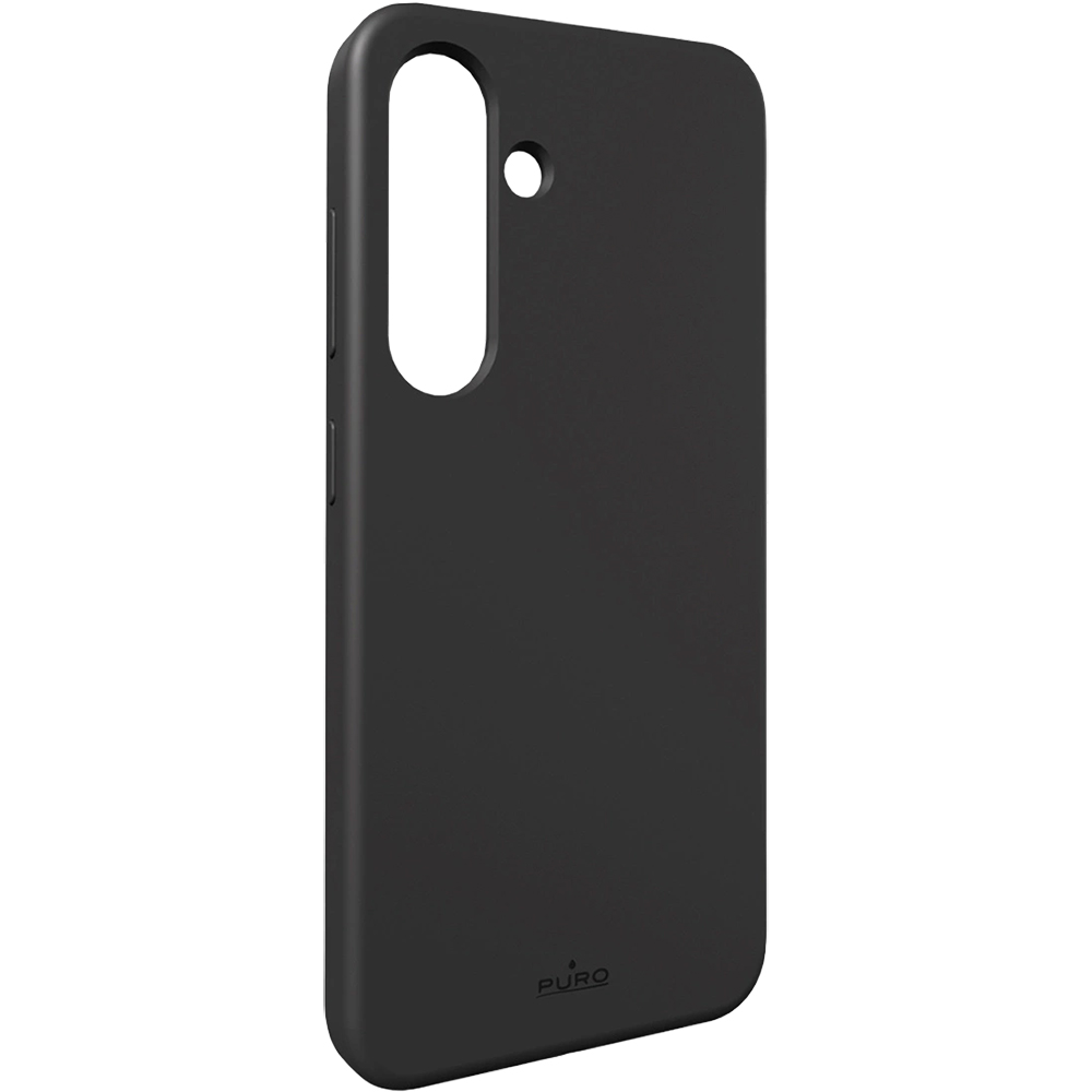 Puro Icon, silikonowa ochrona telefonu premium, stylowe lekkie etui, czarne