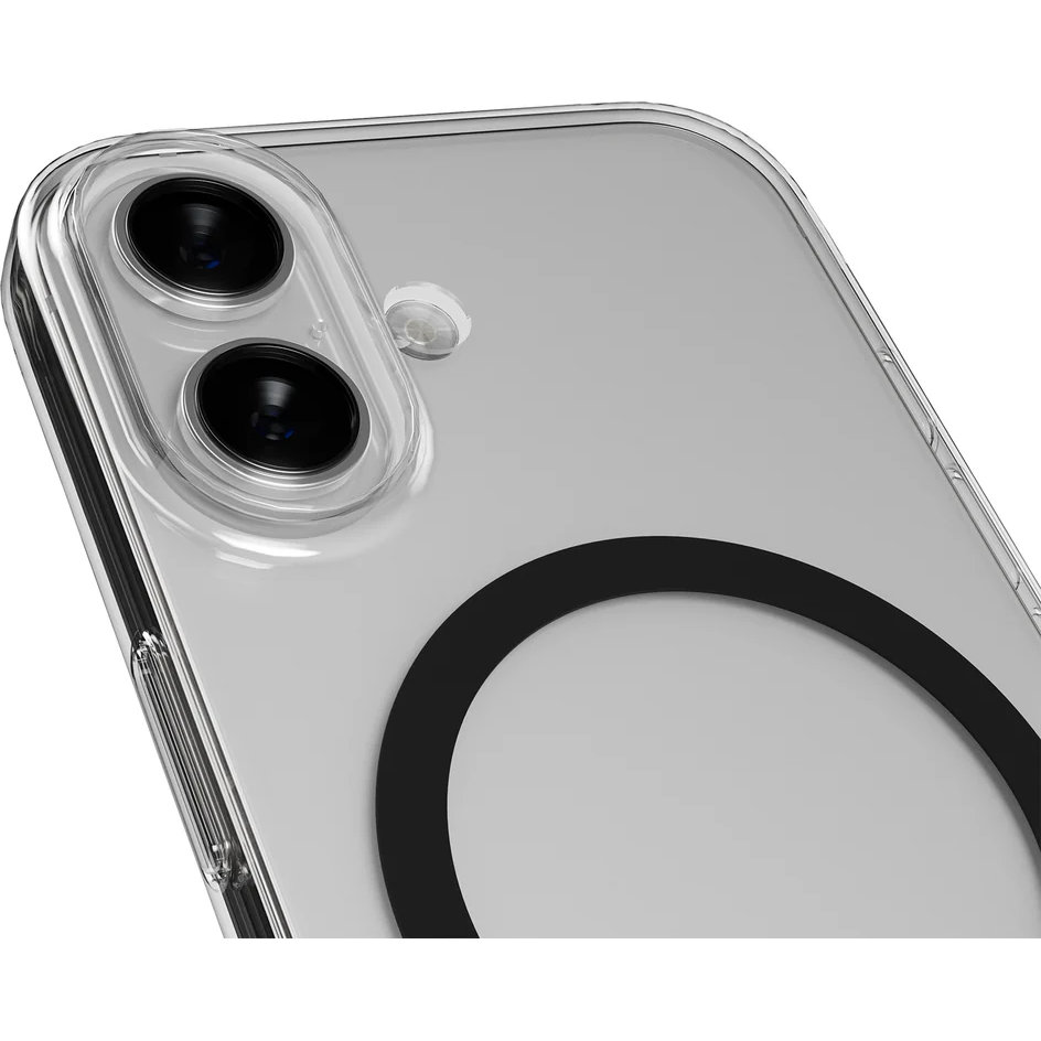 Etui Puro Lite Mag Pro do iPhone 17, przezroczysto-czarne