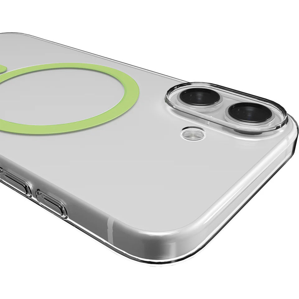 Etui Puro Lite Mag Pro do iPhone 17, przezroczysto-zielone