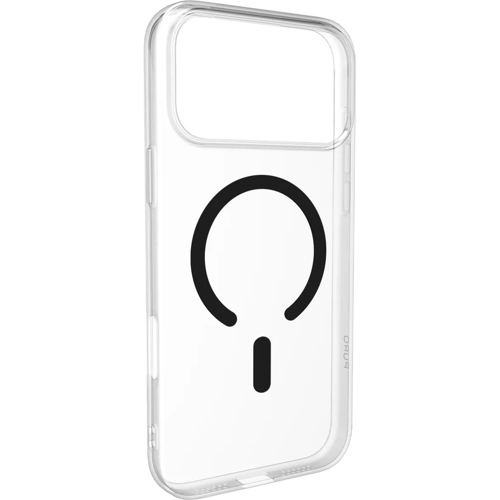 Etui Puro Lite Mag Pro do iPhone 17 Pro, przezroczysto-czarne