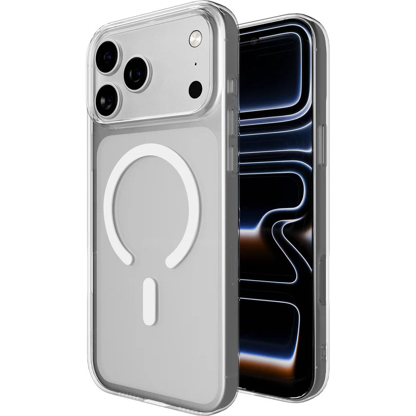 Etui Puro Lite Mag Pro do iPhone 17 Pro, przezroczysto-białe