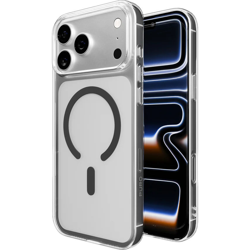 Etui Puro Lite Mag Pro do iPhone 17 Pro Max, przezroczysto-szare