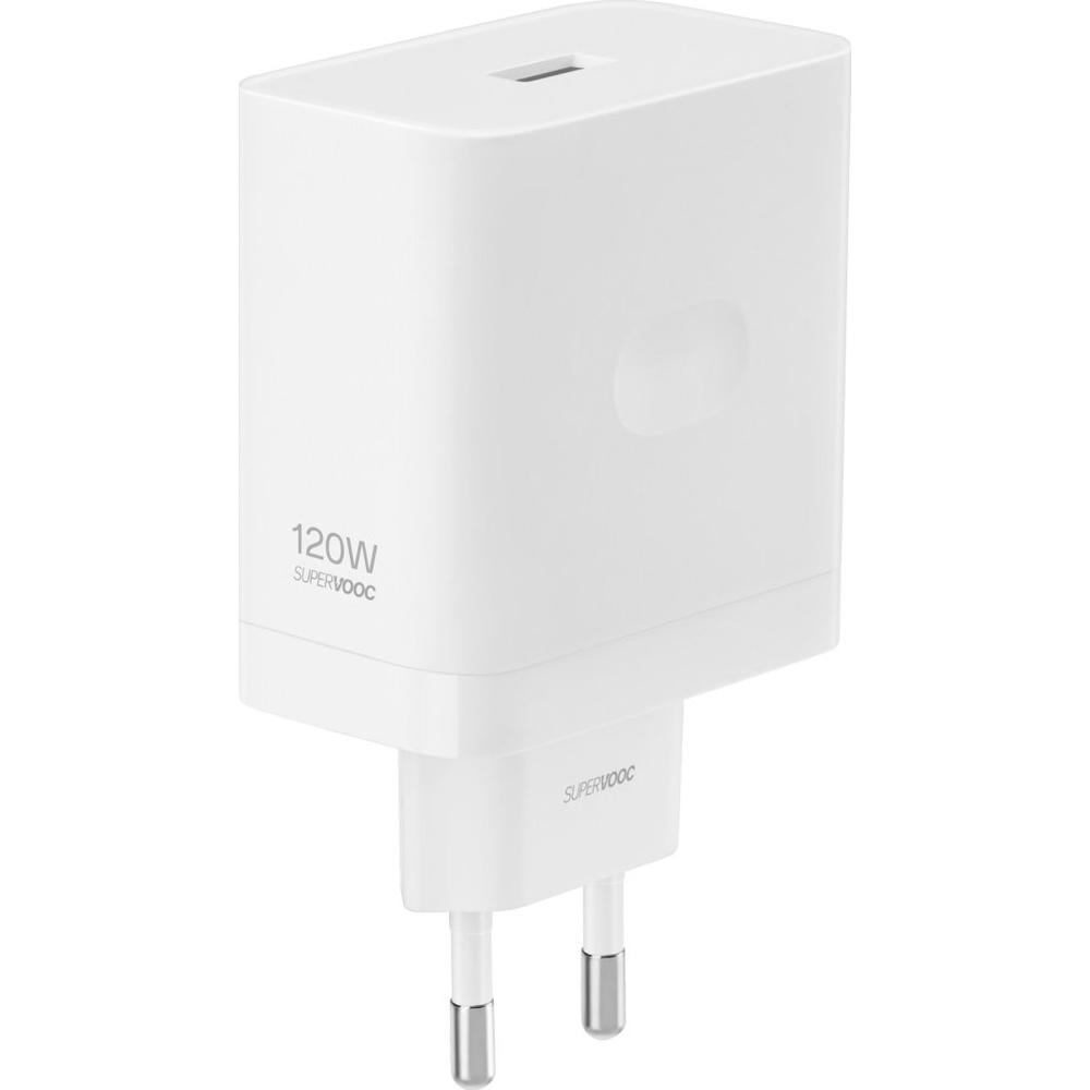 Ładowarka sieciowa USB-A 120W, Realme SuperVOOC Charger, biała