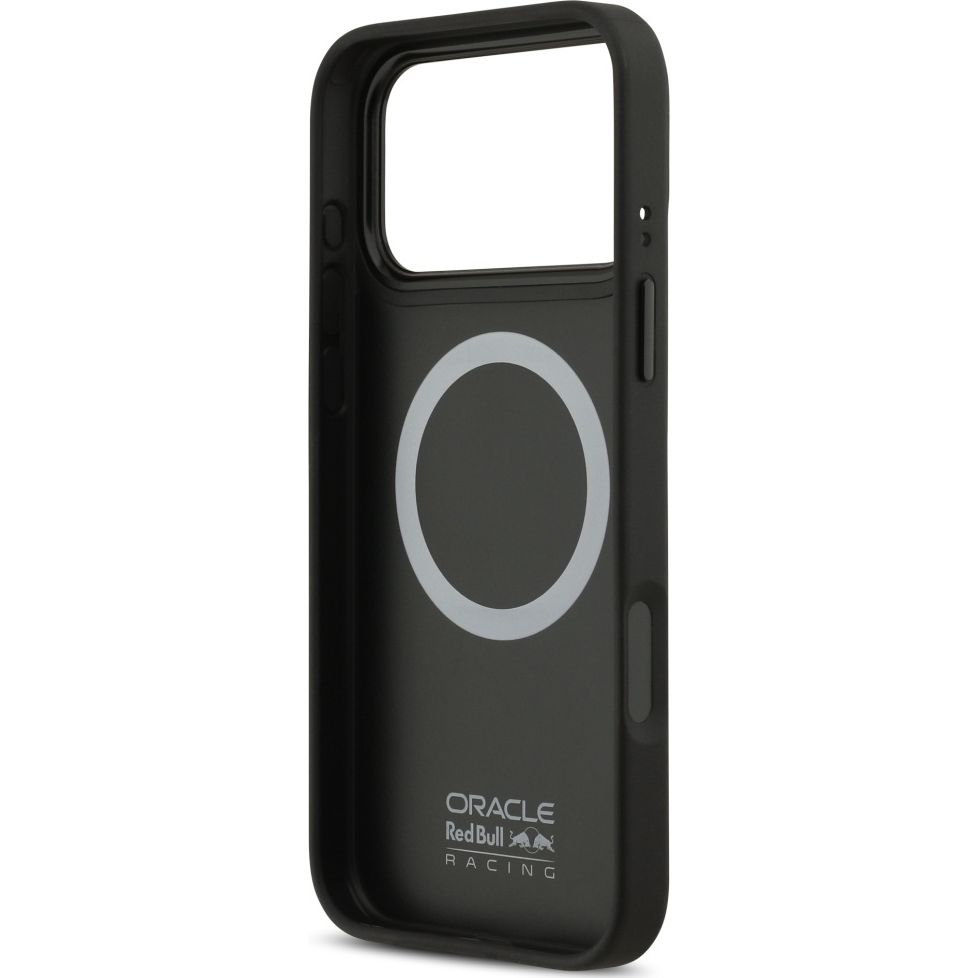 Etui Red Bull Meshed Red Ring & Metal Buttons do MagSafe do iPhone 17 Pro Max, granatowe. Ochrona aparatu, dokładne dopasowanie, komfort użytkowania