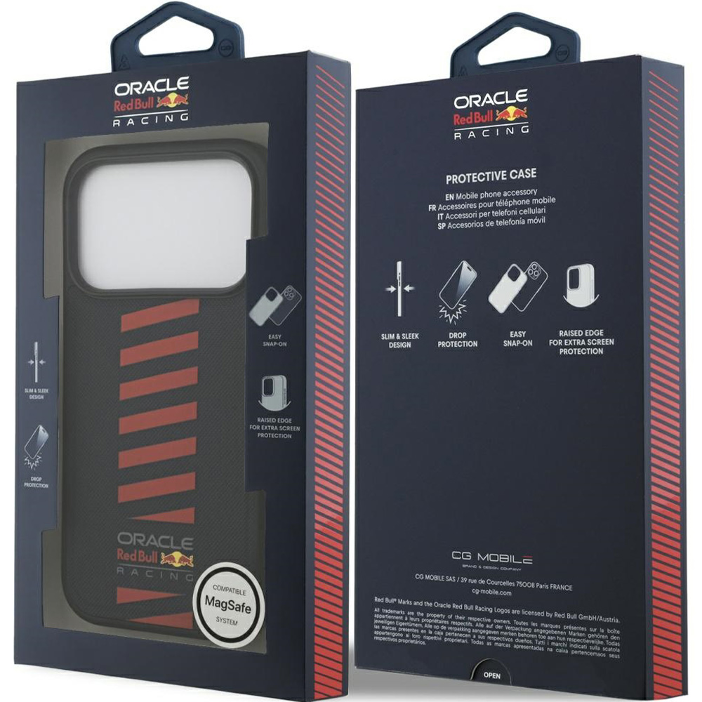 Etui Red Bull Meshed Powerbar do MagSafe do iPhone 17 Pro, granatowe