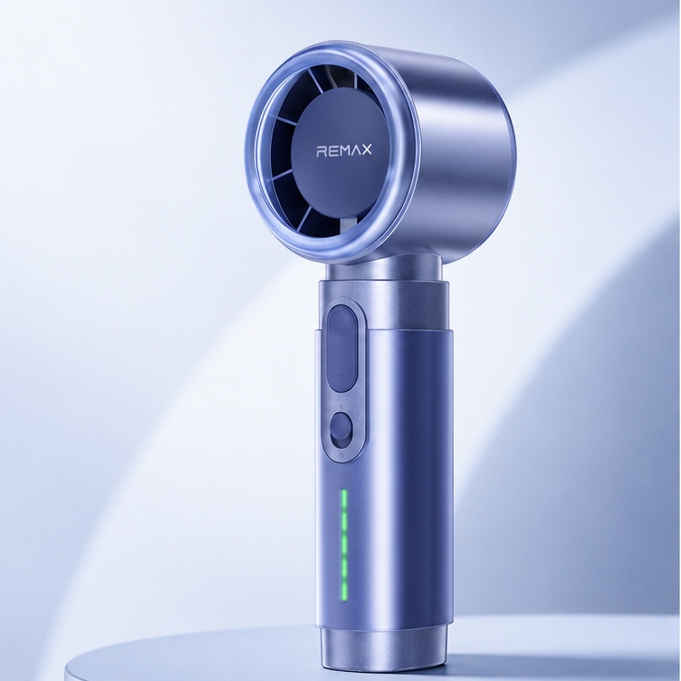 Wiatrak Remax Handheld Fan RS-SF23 w kolorze niebieskim