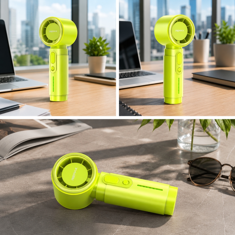 Wiatrak Remax Handheld Fan RS-SF23 w kolorze zielonym