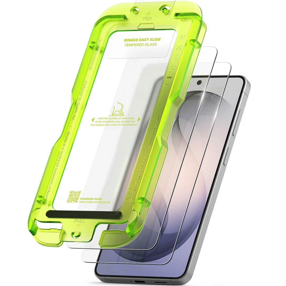 Szkło hartowane na ekran z aplikatorem Ringke Easy Slide 2-Pack do Galaxy S26 Plus
