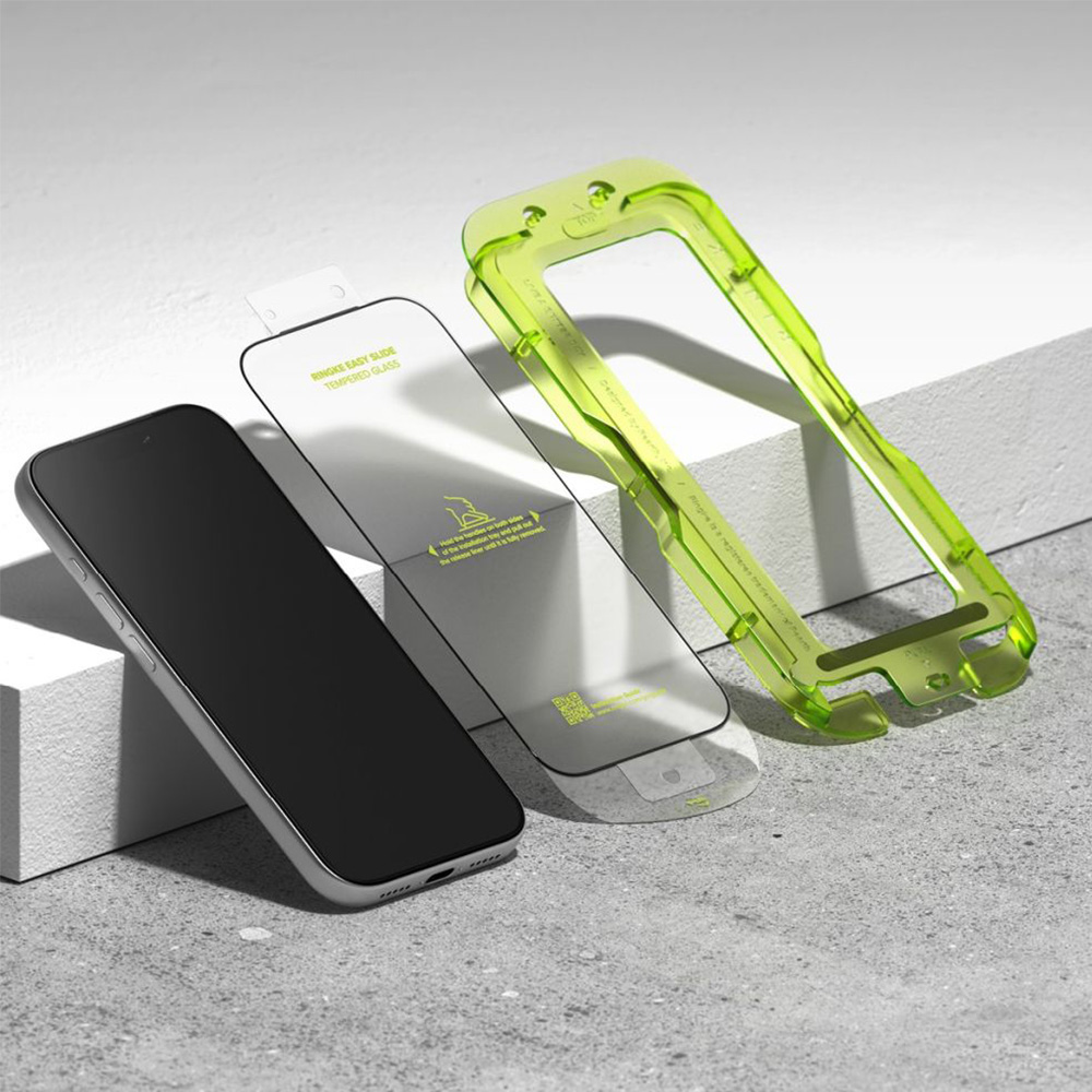 Szkło hartowane na ekran z aplikatorem Ringke Easy Slide 2-Pack do iPhone 17 Pro Max