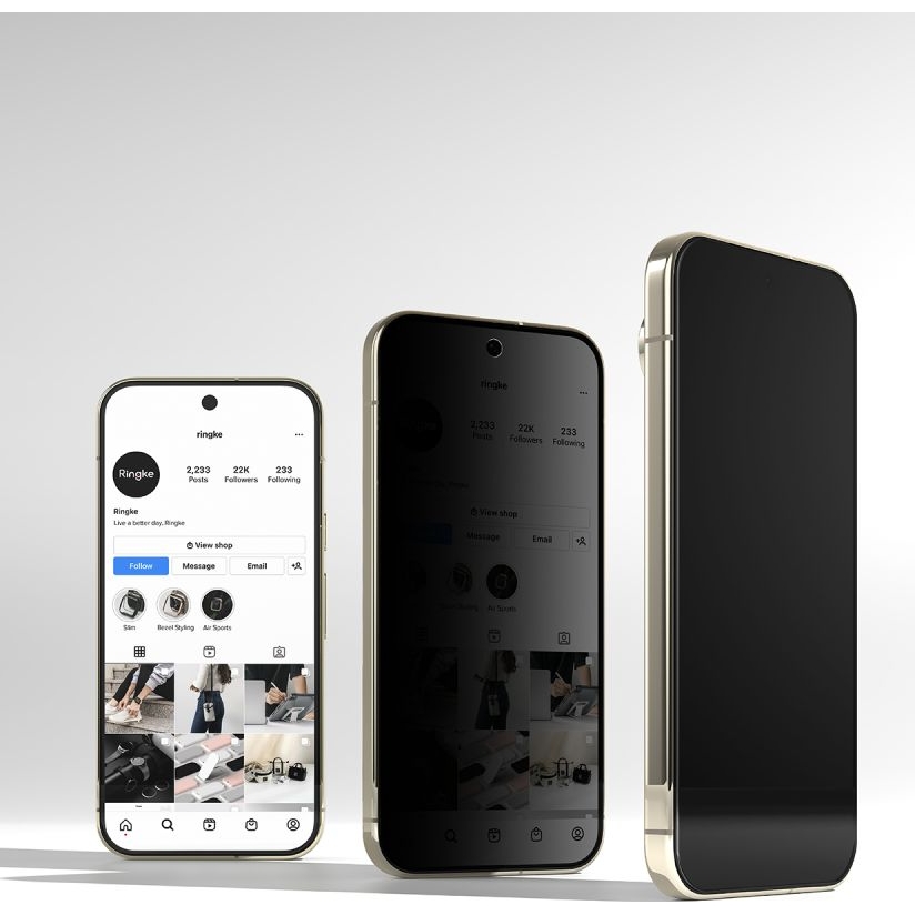Szkło prywatyzujące na ekran Ringke Easy Slide 2-Pack Privacy dla Google Pixel 9 Pro XL / 10 Pro XL / 11 Pro XL, 2 sztuki