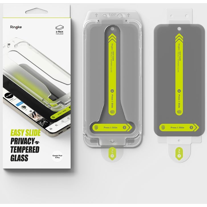 Szkło prywatyzujące na ekran Ringke Easy Slide 2-Pack Privacy dla Google Pixel 9 Pro XL / 10 Pro XL / 11 Pro XL, 2 sztuki
