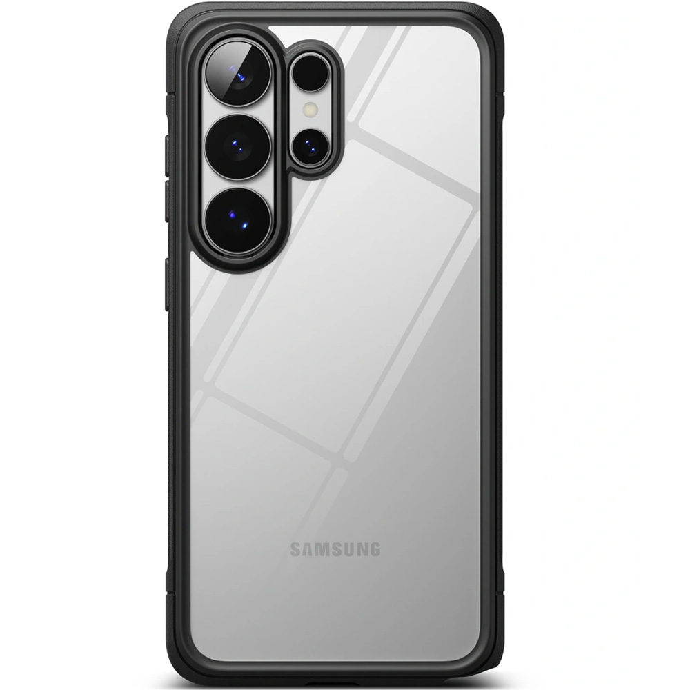 Etui Ringke Fusion Bold do Galaxy S26 Ultra, przezroczyste z czarną ramką
