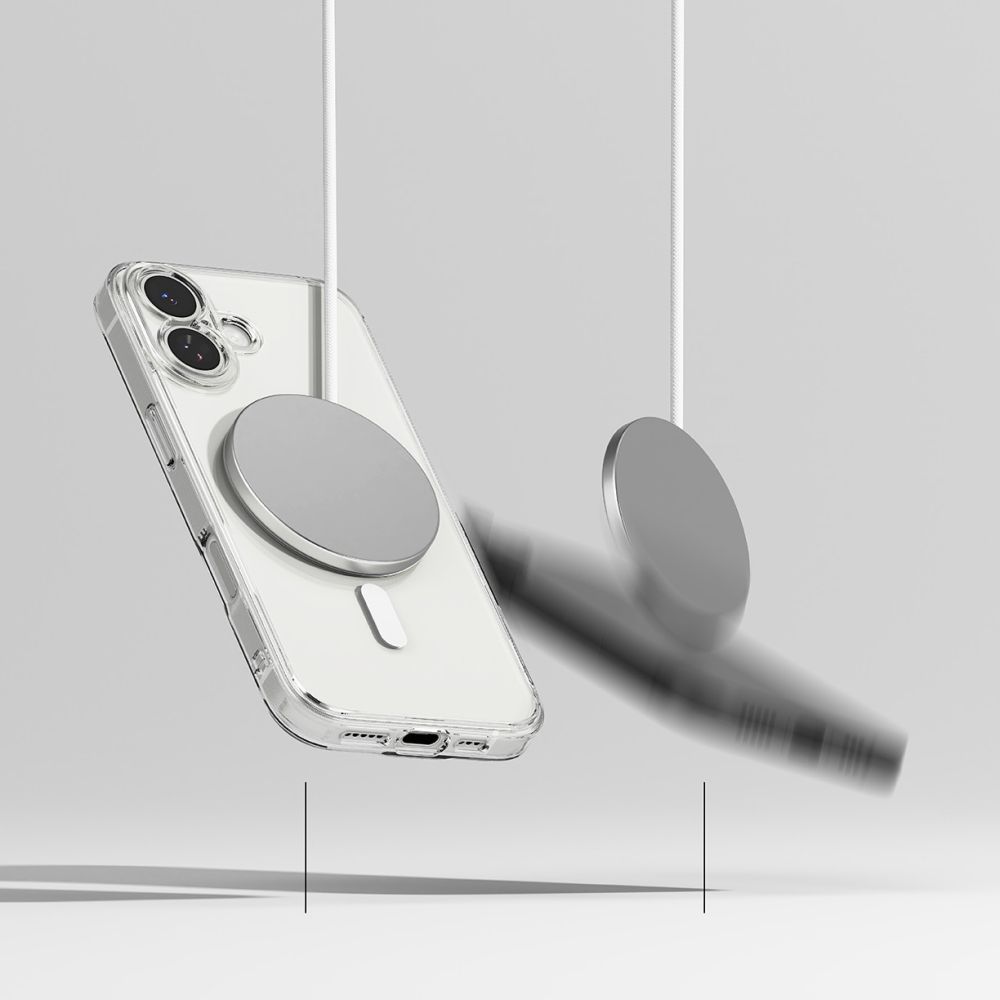 Etui Ringke Fusion Magnetic do iPhone 17, przezroczyste