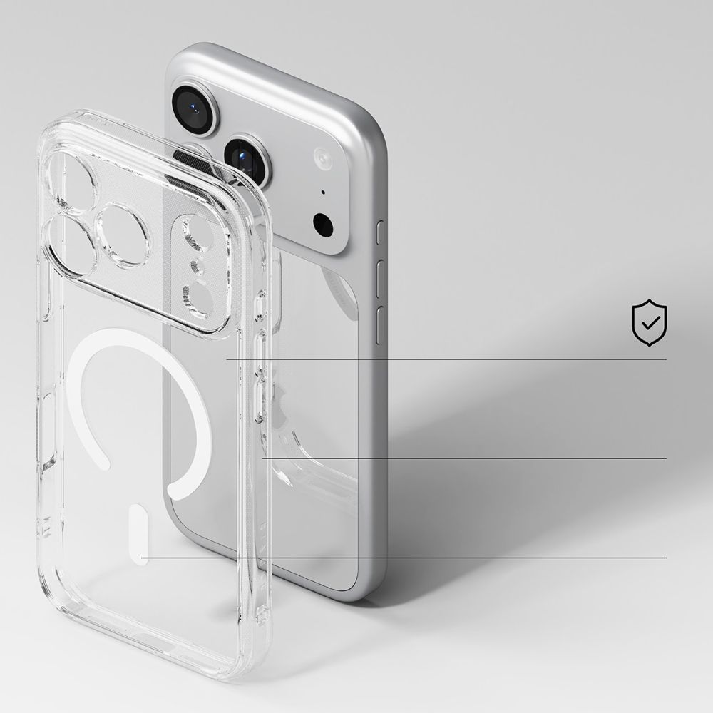 Etui Ringke Fusion Magnetic do iPhone 17 Pro Max, przezroczyste