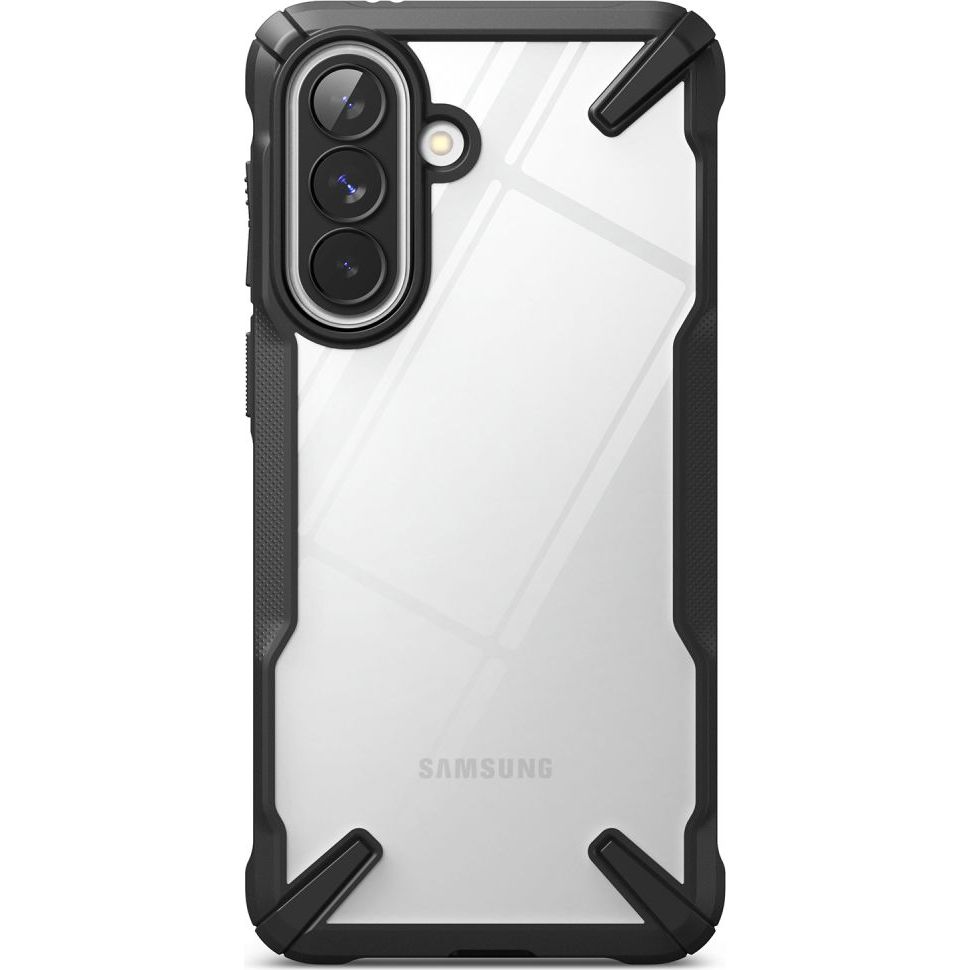 Etui Ringke Fusion X do Galaxy A57 5G, przezroczyste z czarną ramką