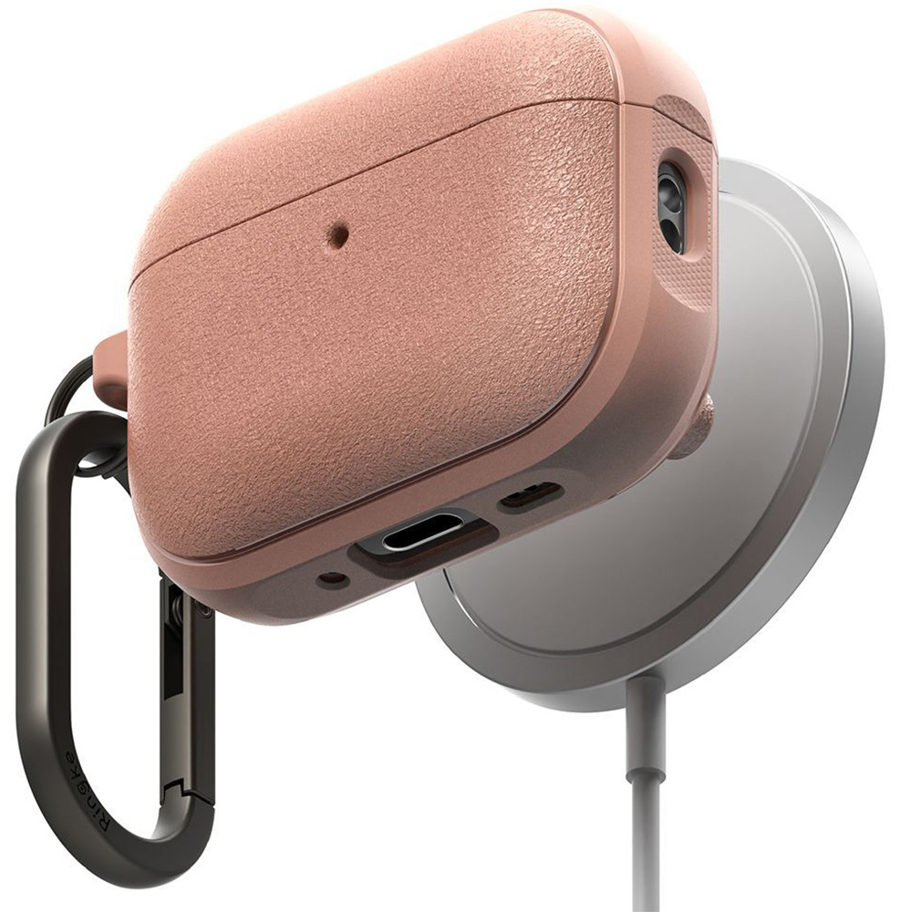 Etui Ringke Onyx Magnetic do MagSafe do AirPods Pro 3, brudnoróżowe