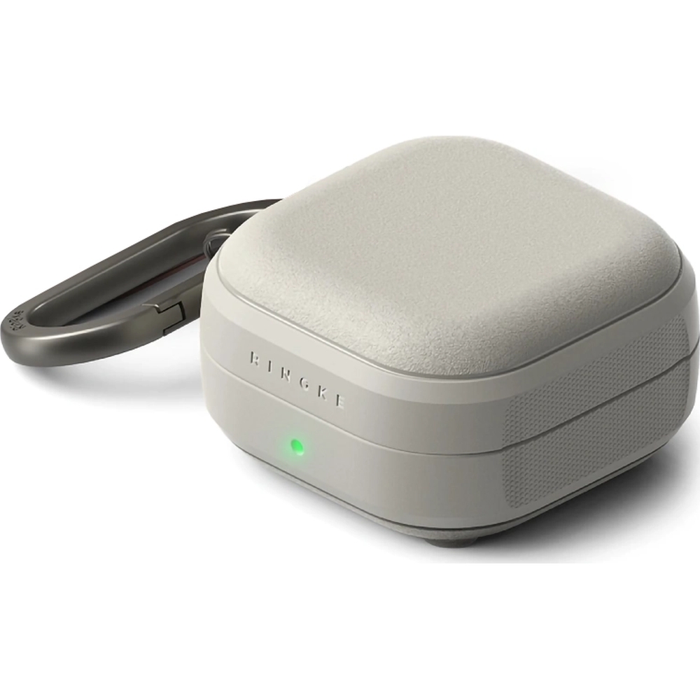 Etui ochronne na słuchawki marki Rearth Ringke z serii Onyx Magnetic do MagSafe dla Galaxy Buds 4 / 4 Pro, szare