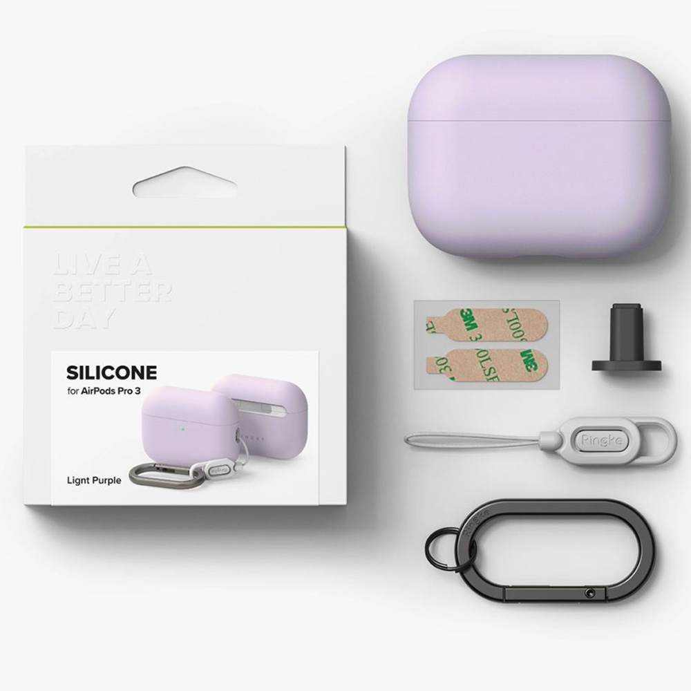 Etui Ringke Silicone do Apple AirPods Pro 3, fioletowe