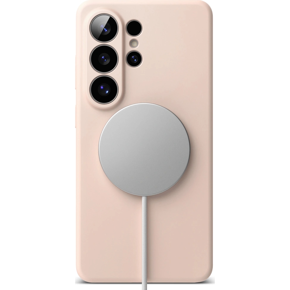 Etui Ringke Silicone Magnetic do Galaxy S26 Ultra, różowobrązowe