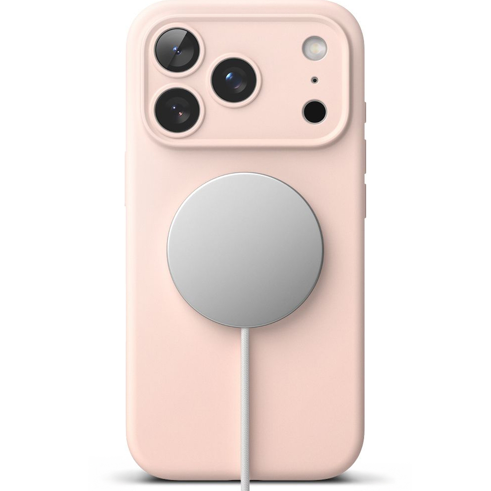 Etui Ringke Silicone Magnetic do iPhone 17 Pro Max, piaskowe