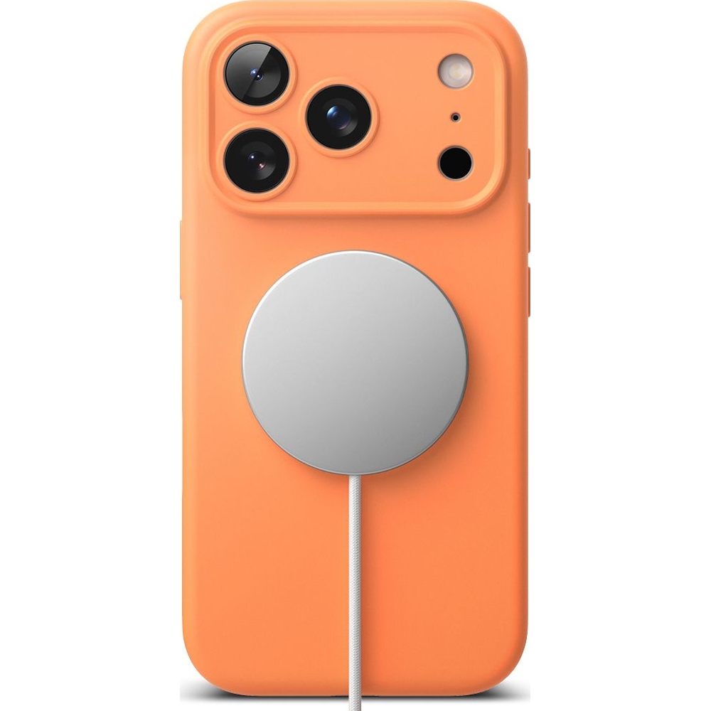 Etui Ringke Silicone Magnetic do iPhone 17 Pro Max, pomarańczowe