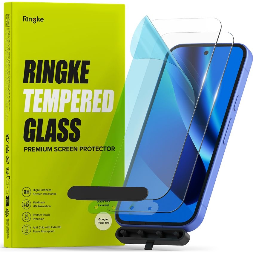 Szkło hartowane Ringke Tempered Glass do Google Pixel 10a, 2 sztuki.