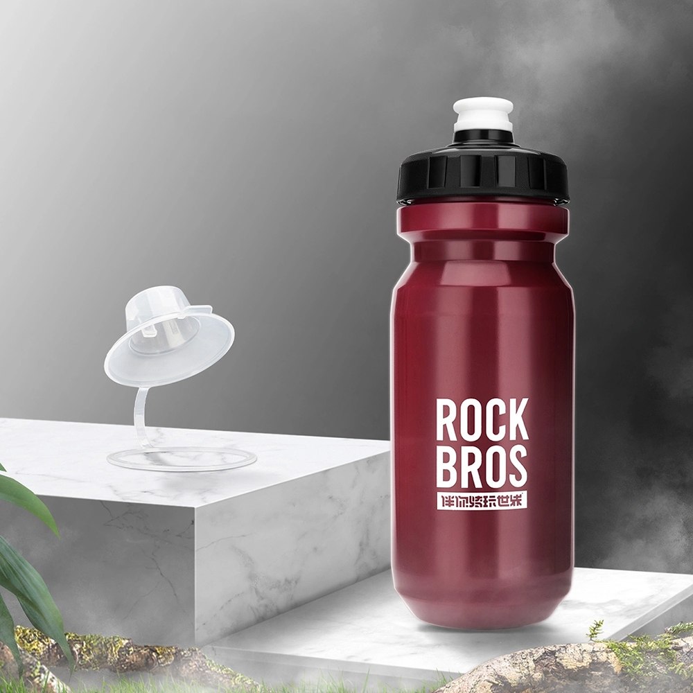 Rockbros Bidon 600 ml, higieniczna butelka sportowa na trening, czerwony