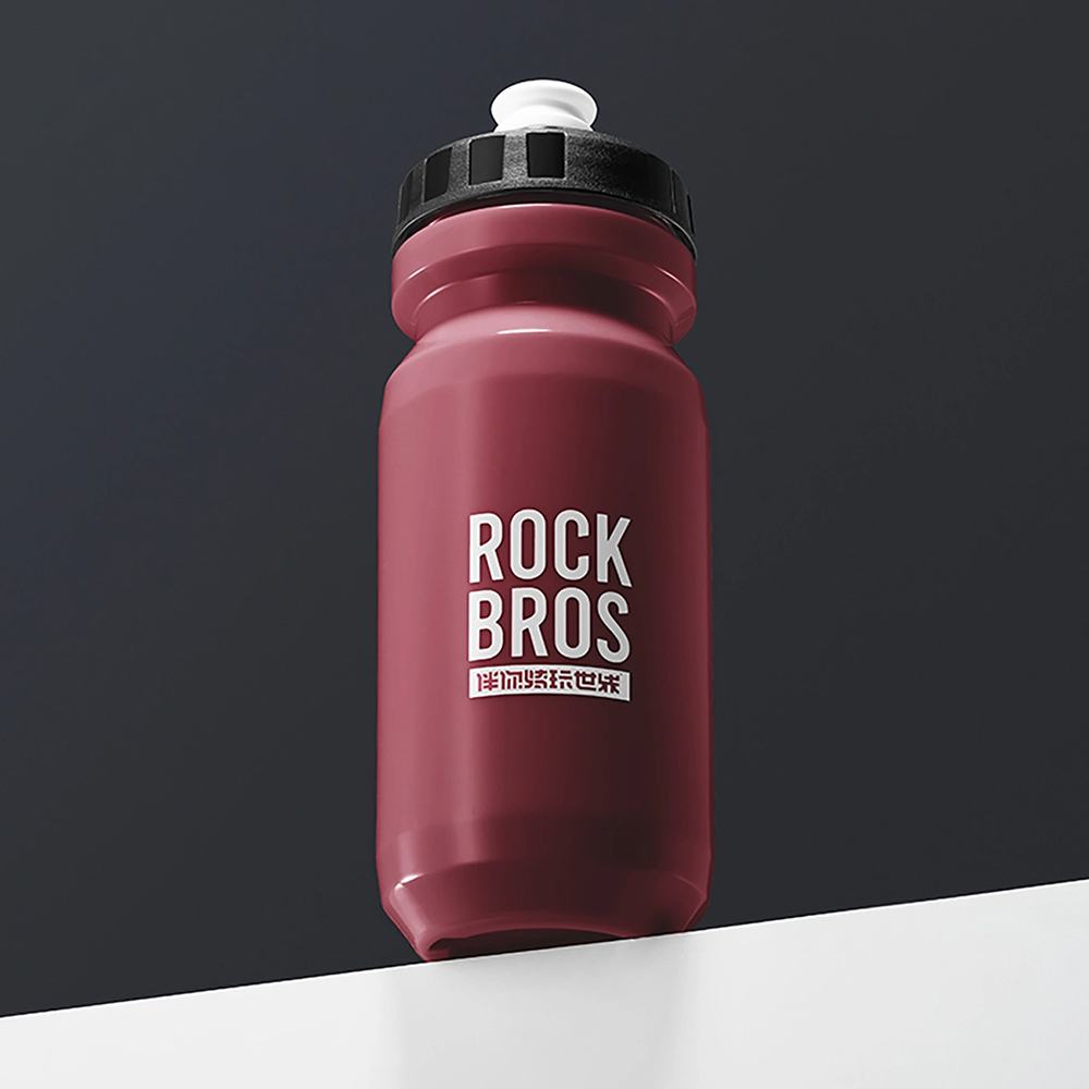 Rockbros Bidon 600 ml, wygodny bidon rowerowy do nawadniania, czerwony