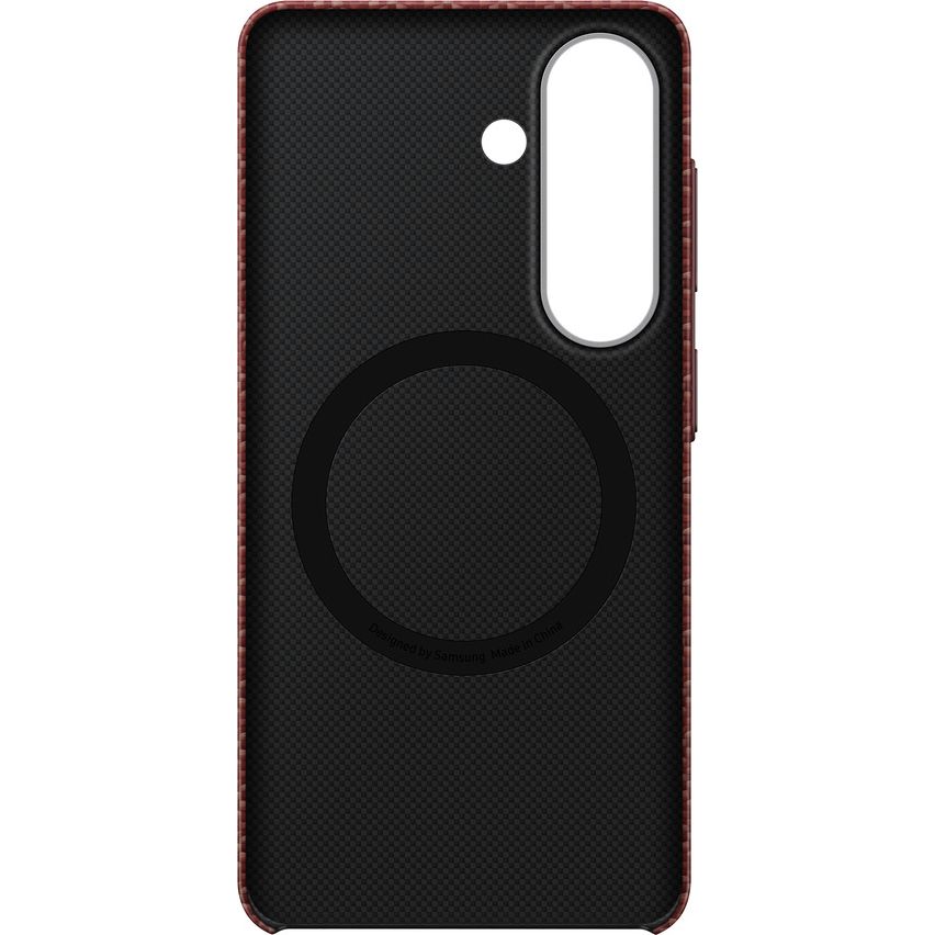 Samsung Carbon Magnet Case, aramidowa wytrzymałość lekkość smukłość wygoda użytkowania, czerwone z włóknem węglowym