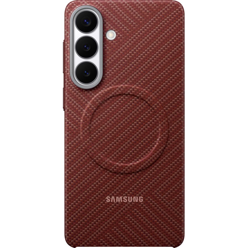 Samsung Carbon Magnet Case, ultra cienkie etui z włóknem aramidowym, lekkość ochrona, czerwone z włóknem węglowym