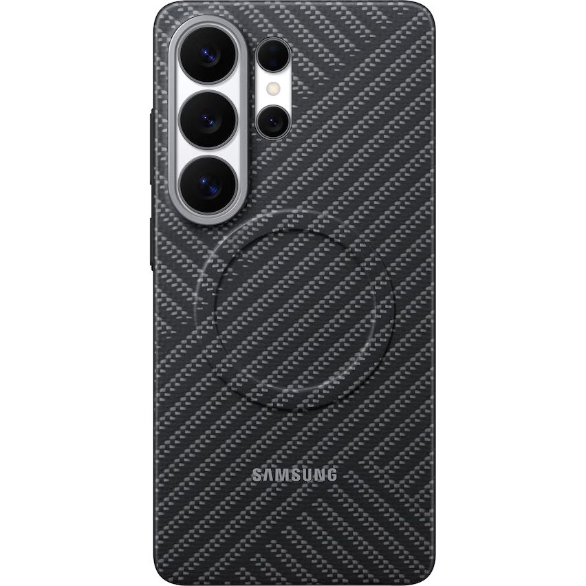 Samsung Carbon Magnet Case, ultra cienkie etui z włóknem aramidowym, lekkość ochrona, szare z włóknem węglowym